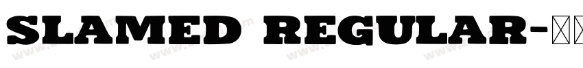 Slamed Regular字体转换